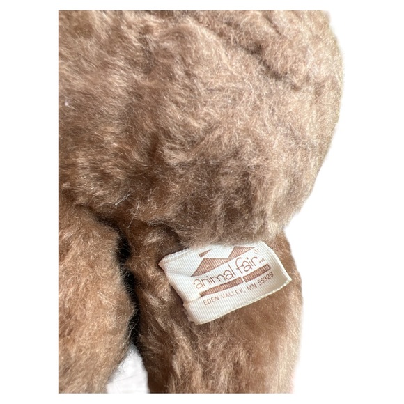 Animal Fair Dydee Teddy Bear 1970s Sitting Heart On Chest 10” Inches Plush - Picture 7 of 8